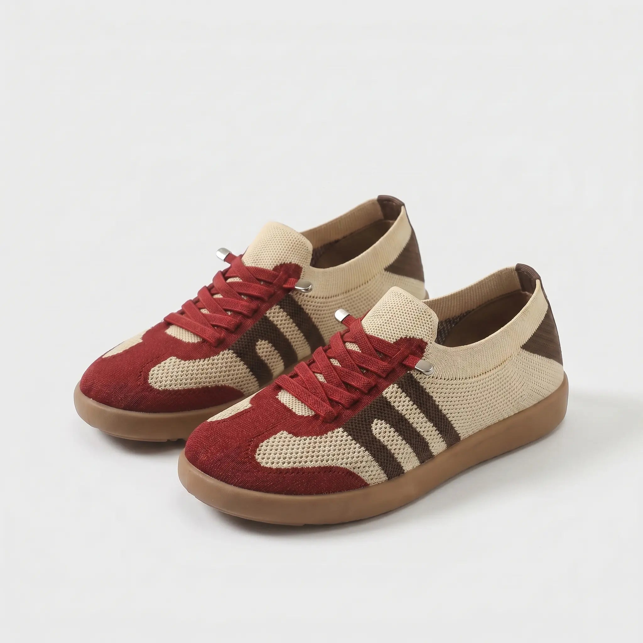 Beige/Bordeaux / 45